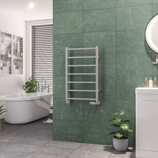 Eastbrook Tuscan 800 x 500mm Square Towel Rail Matt Grey | 89.1250