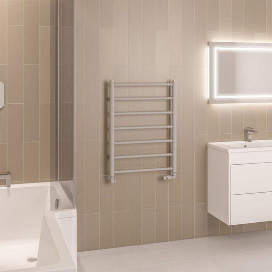 Eastbrook Tuscan Round Towel Rail 800x600mm Matt Grey | 89.1579