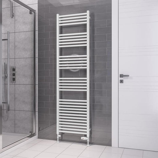 Eastbrook Tuscan Square Towel Multirail 1800x500mm Gloss White | 89.1651