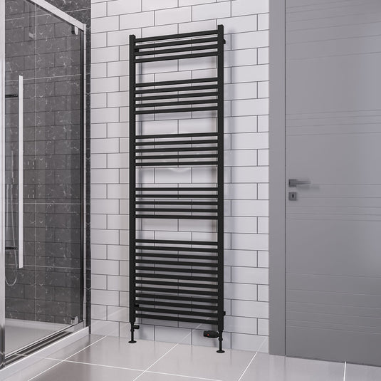 Eastbrook Tuscan Square Towel Multirail 1800x600mm Matt Black | 89.1664