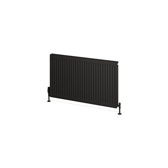 Eastbrook Type 21 600 x 1000mm Compact Panel Radiator Matt Black | 25.0130