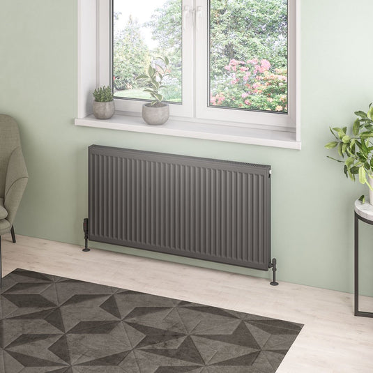 Eastbrook Type 21 600 x 1200mm Compact Panel Radiator Matt Anthracite | 25.0123