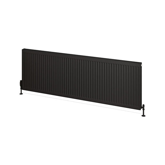 Eastbrook Type 21 600 x 1800mm Compact Panel Radiator Matt Black | 25.0134
