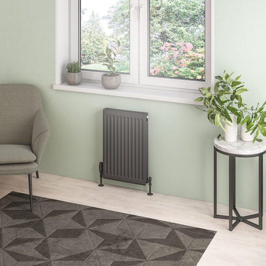 Eastbrook Type 21 600 x 400mm Compact Panel Radiator Matt Anthracite | 25.0119