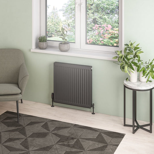 Eastbrook Type 21 600 x 600mm Compact Panel Radiator Matt Anthracite | 25.0120