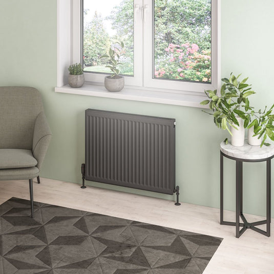 Eastbrook Type 21 600 x 800mm Compact Panel Radiator Matt Anthracite | 25.0121
