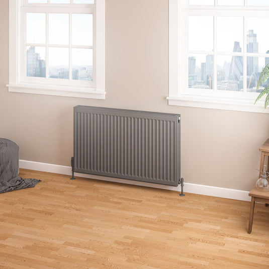 Eastbrook Type 22 600 x 1000mm Compact Panel Radiator Matt Anthracite | 25.0189