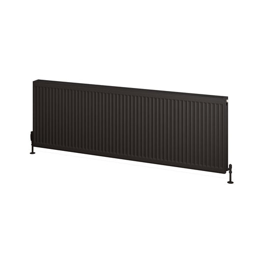Eastbrook Type 22 600 x 1800mm Compact Panel Radiator Matt Black | 25.0201