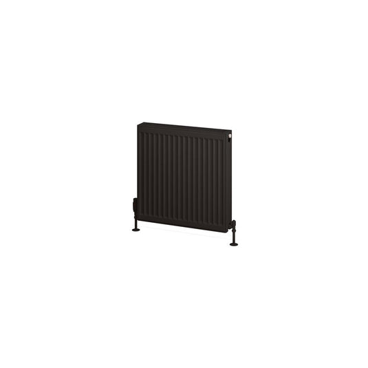 Eastbrook Type 22 600 x 600mm Compact Panel Radiator Matt Black | 25.0195