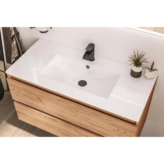 Eastbrook Universal 1000 Square Ceramic Basin White | 103.050 - Envy Bathrooms Ltd