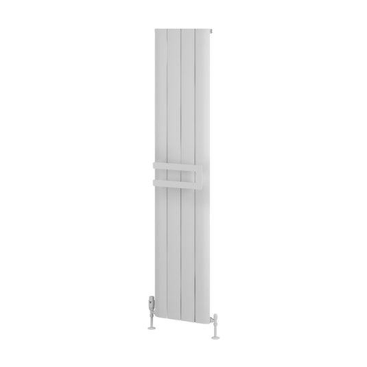 Eastbrook Universal 375mm Double Flat Style Towel Hanger Matt White | 89.0370