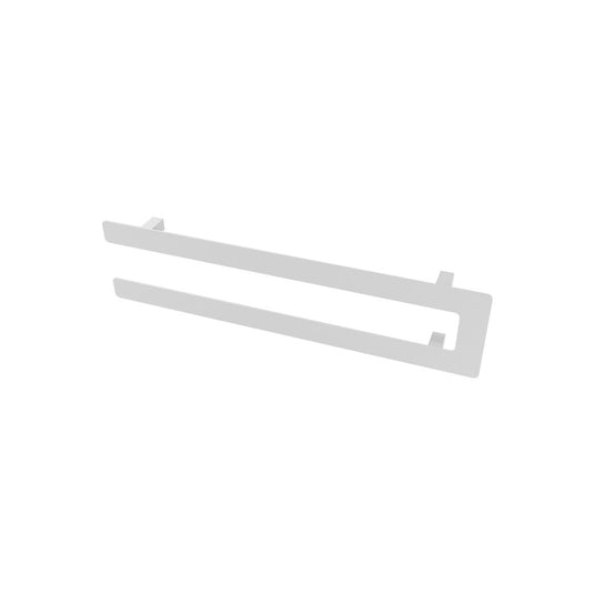 Eastbrook Universal 660mm Double Flat Style Towel Hanger Matt White | 89.0372