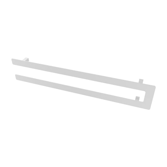 Eastbrook Universal 850mm Double Flat Style Towel Hanger Matt White | 89.0373