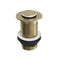 Eastbrook Unslotted Push Button Basin Waste Brushed Brass | 14.533