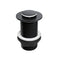 Eastbrook Unslotted Push Button Basin Waste Matt Black | 14.532