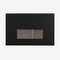 Eastbrook V Series Rod Operated Push Plate / Flush Plate - Black/Chrome Button | 73.0011