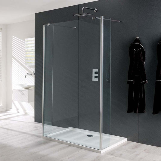 Eastbrook Valliant 250 x 1950mm C (8mm) Walkin Wetroom Panel Chrome | 58.363