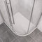 Eastbrook Vantage 900 x 760mm  Offset Quadrant Shower Tray RH White | 48.1042