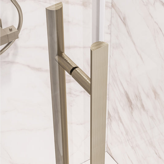 Eastbrook Vantage 2000 Offset Quadrant Shower Enclosure 900 x 800mm Brushed Brass | 49.5029