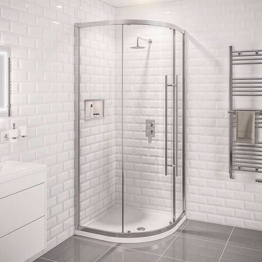 Eastbrook Vantage 2000 Quadrant Shower Enclosure 900x900mm Easy Clean Chrome | 49.0059