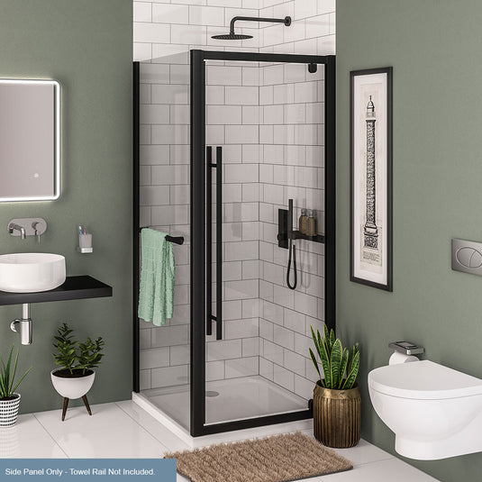 Eastbrook Vantage 2000 Side Panel 760mm Easy Clean Matt Black | 49.0030