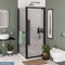 Eastbrook Vantage 2000 Side Panel with Towel Rail 900mm Easy Clean Matt Black | 49.0044