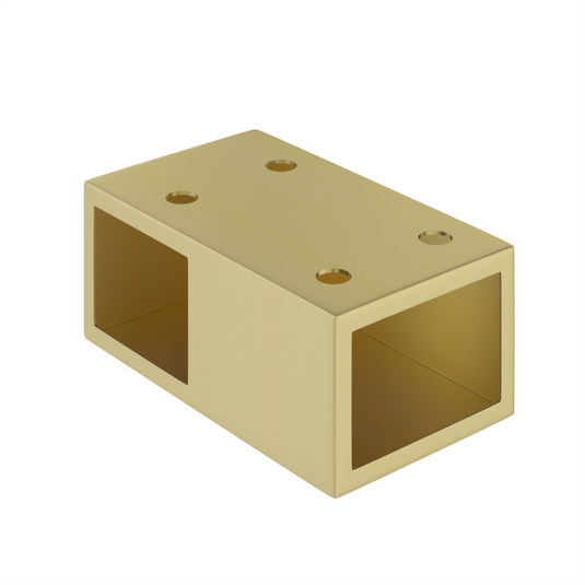 Eastbrook Vantage 2000 T-Piece Connector Brushed Brass | 49.1124