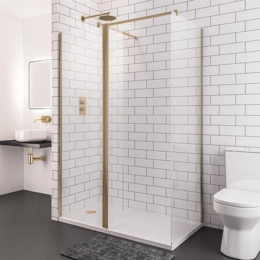 Eastbrook Vantage 8mm Flipper Deflector Panel 300x2000mm Brushed Brass | 49.1123