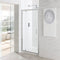 Eastbrook Vantage 900mm Easy Clean Pivot Shower Door Chrome | 69.0085