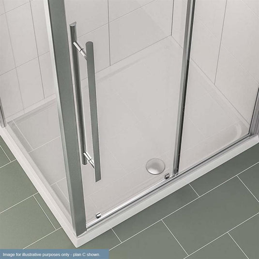 Eastbrook Vantage Legs & Panel 1300–1800mm Rectangle Trays White | 48.1064