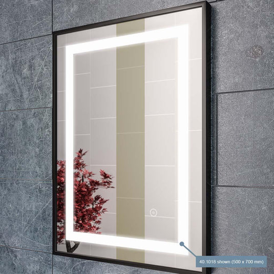 Eastbrook Varano 600 x 800mm LED Mirror Frame Black | 40.1019