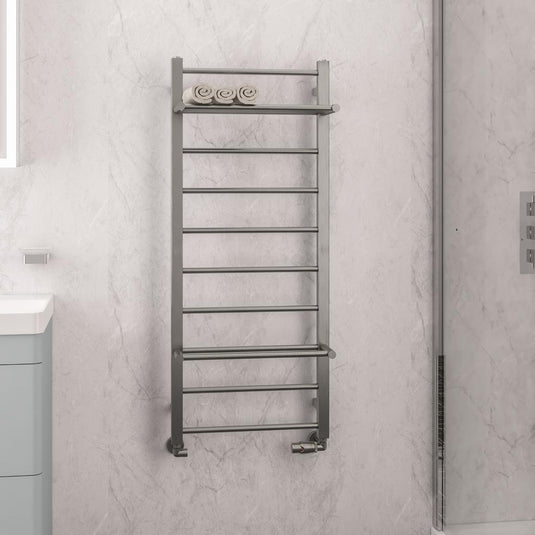 Eastbrook Velino 1200 x 500mm Stainless Steel Towel Rail Brushed | 41.1117