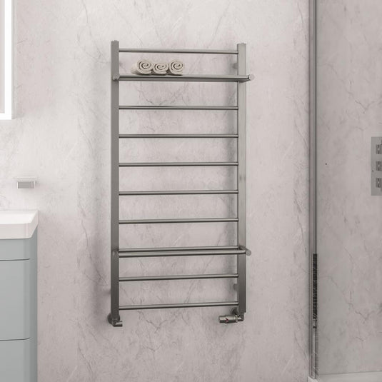Eastbrook Velino 1200 x 600mm Stainless Steel Towel Rail Brushed | 41.1118