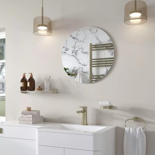Eastbrook Verzino 600x600mm Round Plain Mirror Chrome | 40.1044 - Envy Bathrooms Ltd
