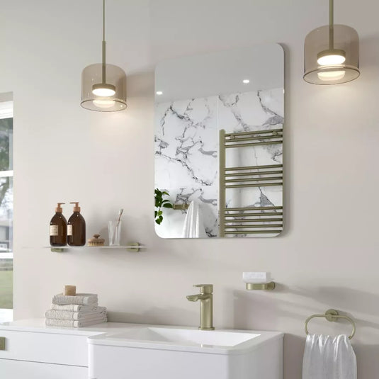 Eastbrook Verzino 800x600mm Rectangle Plain Mirror Chrome | 40.1042 - Envy Bathrooms Ltd