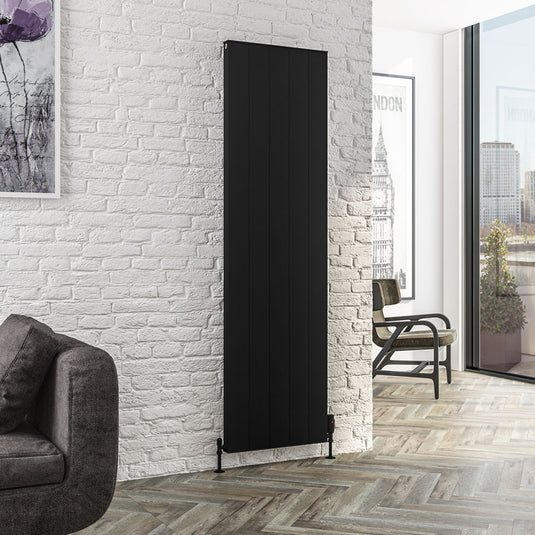 Eastbrook Vesima 1800 x 503mm Aluminium Radiator Matt Black | 86.0088