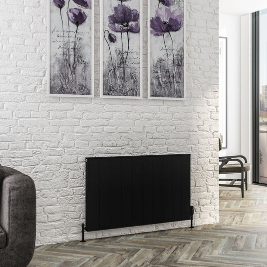 Eastbrook Vesima 600 x 1003mm Aluminium Radiator Matt Black | 86.0100