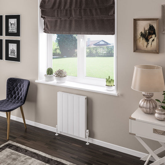 Eastbrook Vesima 600 x 503mm Aluminium Radiator Matt White | 86.0089