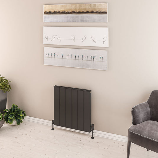Eastbrook Vesima 600 x 603mm Aluminium Radiator Matt Anthracite | 86.0093
