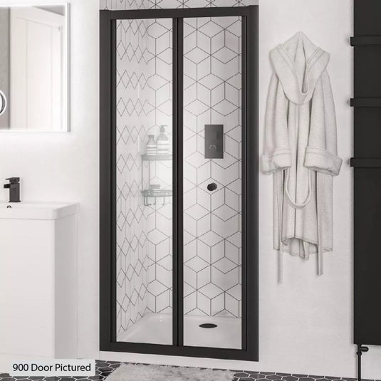 Eastbrook Volente 1850 x 1000mm Bi-Fold Shower Door Matt Black | 58.515 - Envy Bathrooms Ltd