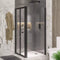 Eastbrook Volente 1850 x 800mm Side Shower Panel 6mm Matt Black | 58.493