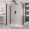 Eastbrook Volente 6mm Easy Clean Walk-In Shower Panel 1850 x 760mm Matt Black | 58.525
