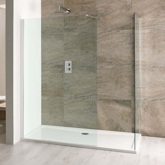 Eastbrook Volente 800mm Walk-In Wetroom Panel – Chrome Profiles | 58.616