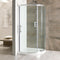Eastbrook Volente Bow Fronted 1000x1000mm Quadrant Shower Tray for 58.009 Enclosure White | 158.620