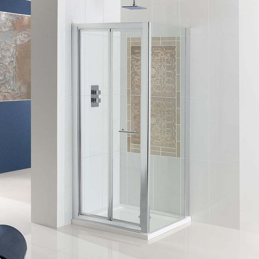 Eastbrook Vulcan 760mm Bi-Fold Shower Door (5mm) Chrome | 69.0056