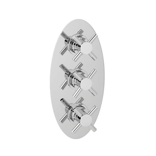 Eastbrook Water Flow Control Crosshead Handle for Valve Plates (Single) Chrome | 68.0025
