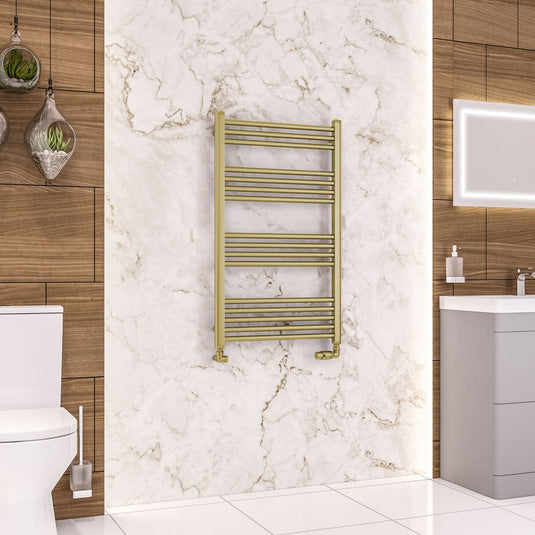 Eastbrook Wendover 1000 x 600mm Straight Multirail Brushed Brass | 41.0704