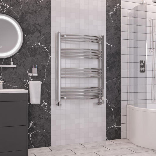 Eastbrook Wendover 1000 x 750mm Curved Towel Multirail Chrome | 41.0102