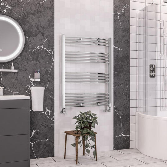 Eastbrook Wendover 1000 x 750mm Curved Towel Multirail Chrome | 41.0102