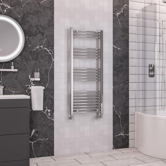 Eastbrook Wendover 1200 x 500mm Curved Towel Multirail Chrome | 41.0045